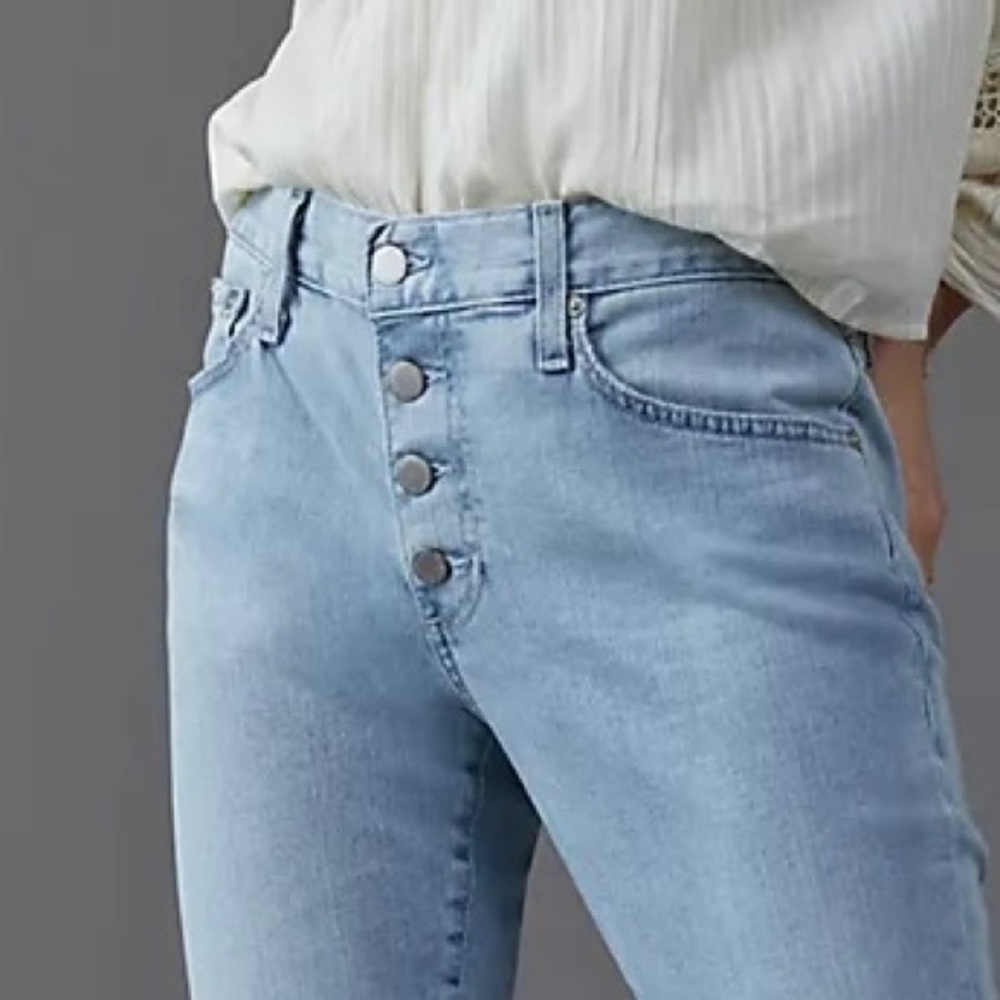 AG for Anthropologie Nolan Ankle Button Fly Jeans-Like NEW-27R - Picture 2 of 7